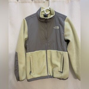 The North Face fleece jacket. Girls XL (size 18). Bright green/yellow